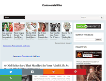 Tablet Screenshot of controversialfiles.net